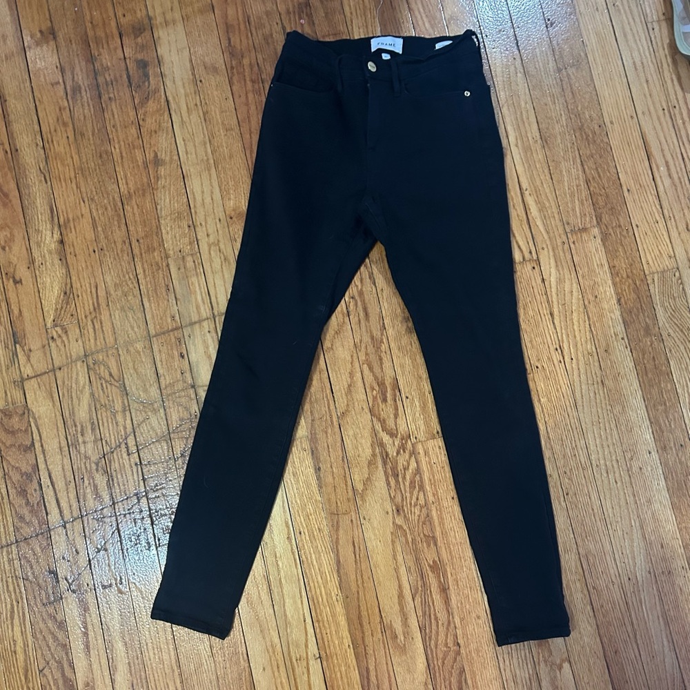 Frame Black Skinny Jeans Size 27